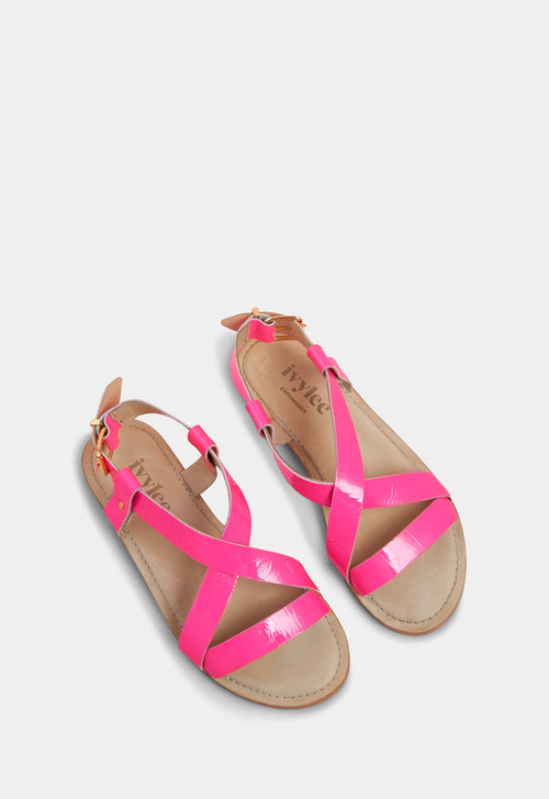 Ivylee Copenhagen Laura Patent Sandals Pink