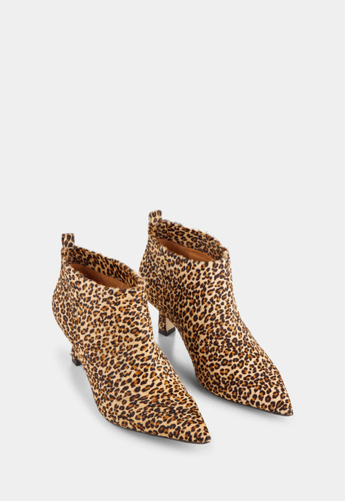 Ivylee Copenhagen Anna Calf Hair Ankle Boot Leopard