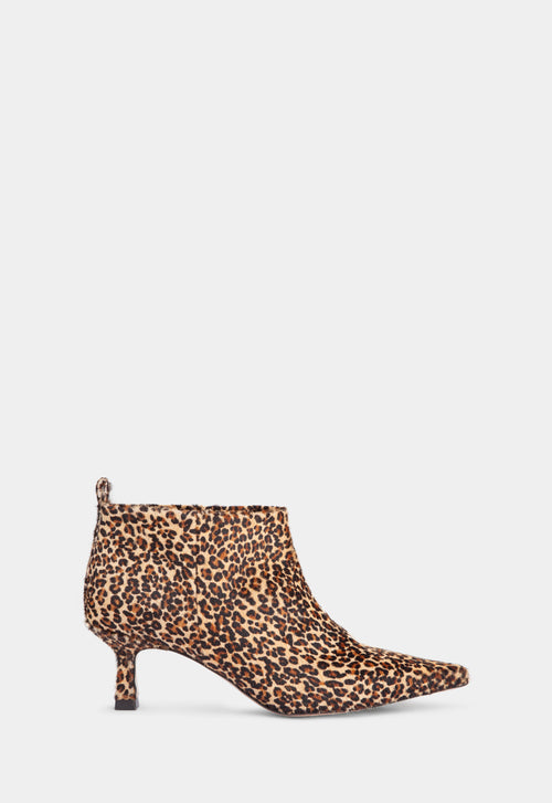 Ivylee Copenhagen Anna Calf Hair Ankle Boot Leopard