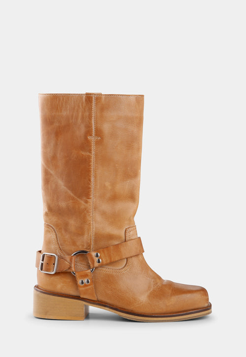 Ivylee Copenhagen Avery Escuvado Boot Dark Tan