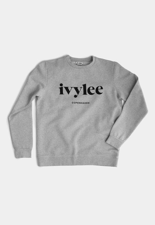 Ivylee Copenhagen Classic Sweatshirt Sweatshirts Grey Melange w. Black Logo