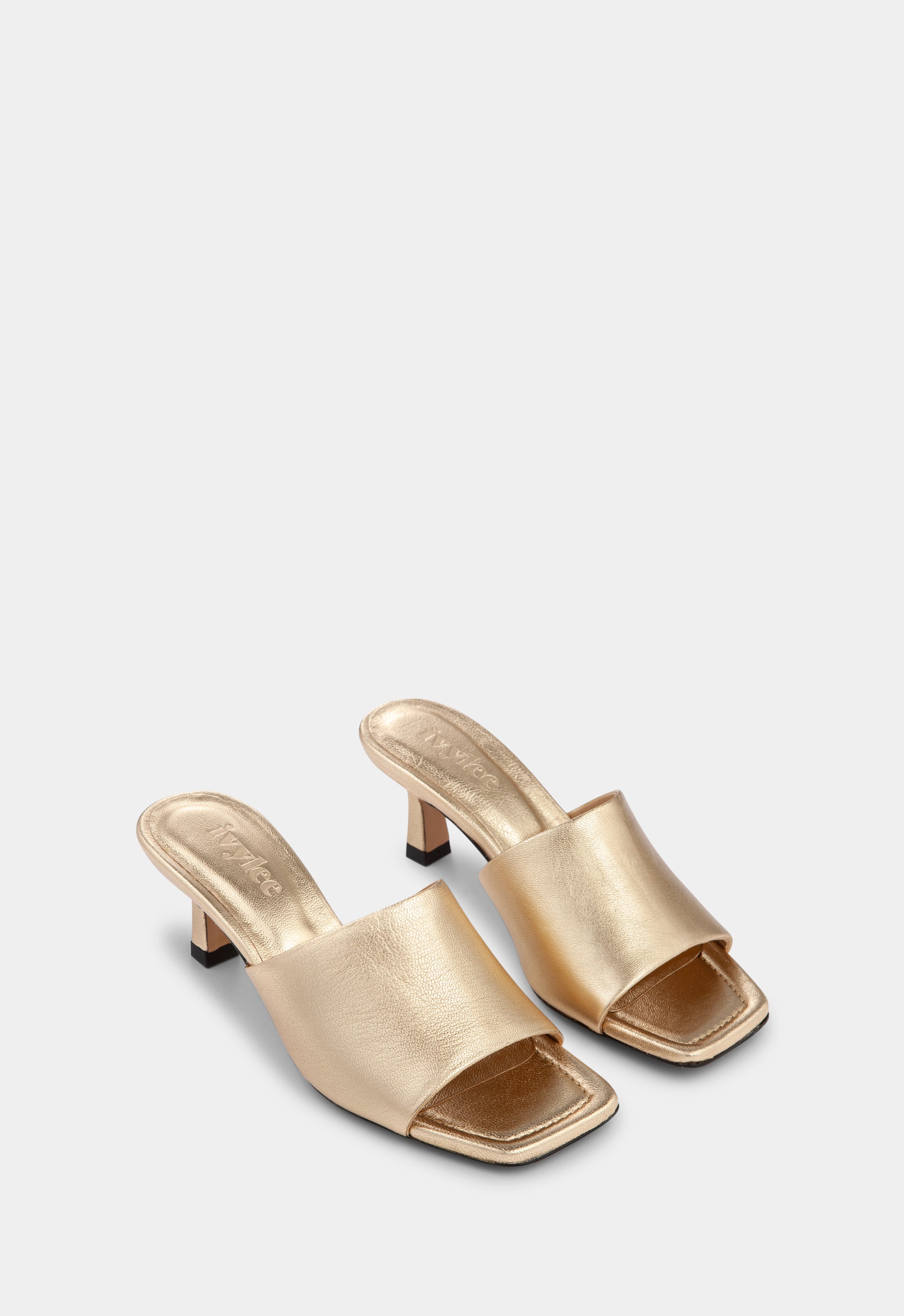 Metallic gold sales mules