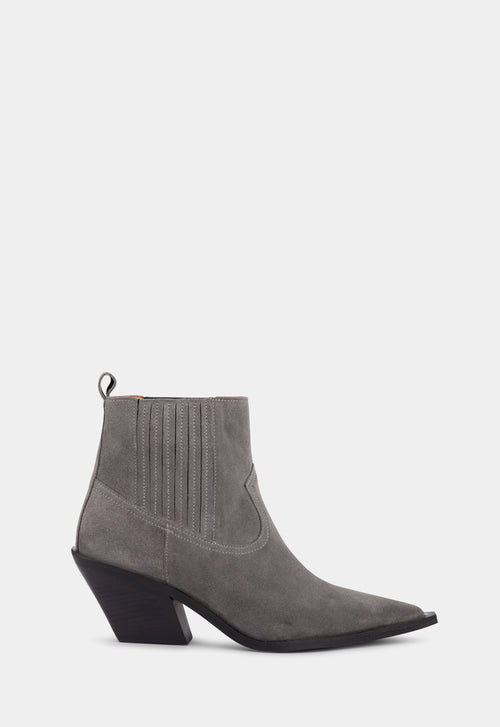 Ivylee Copenhagen Ellison Suede Ankle Boot Grey