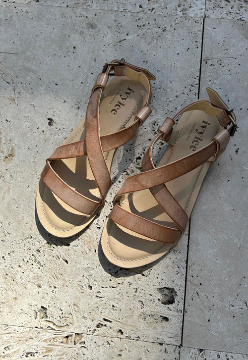 Ivylee Copenhagen Laura Sandals Dark Tan