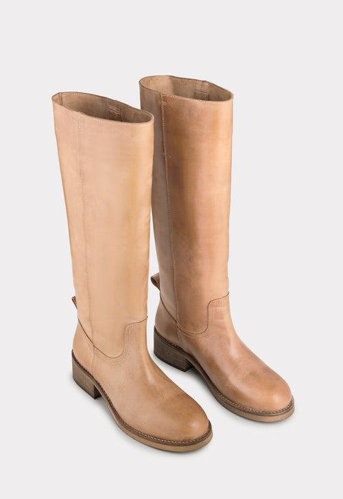 Ivylee Copenhagen Palmer Escuvado High Boots Beige