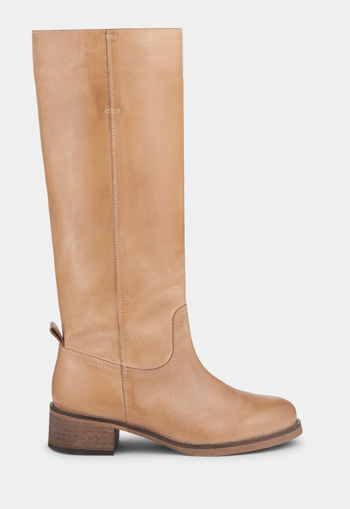 Ivylee Copenhagen Palmer Escuvado High Boots Beige