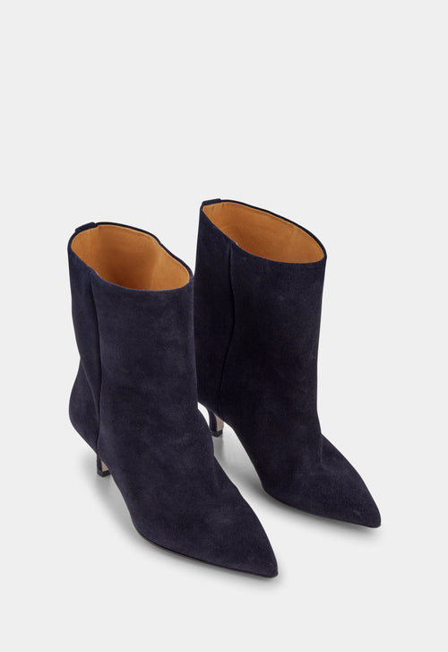 Ivylee Copenhagen Sara Heeled Boots Midnight Blue